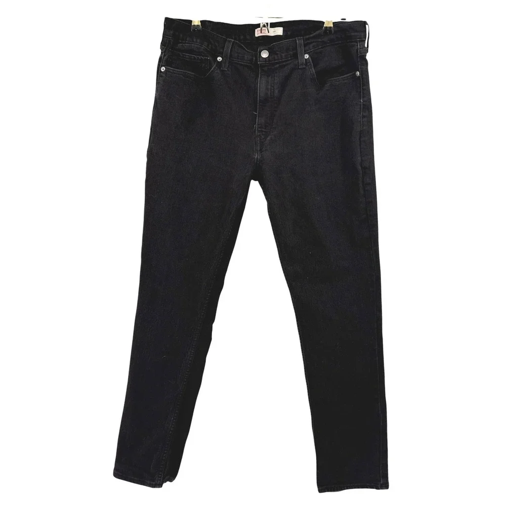 Signature by Levi Strauss & Co Mens Slim Fit Black Stretch Jeans 38x32 (36x31.5)
